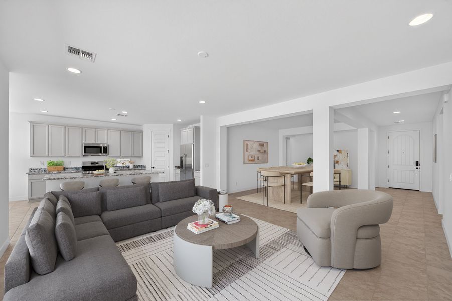 Furnished interior view inside a new home in Artisan at Asante, Surprise (Image 8).