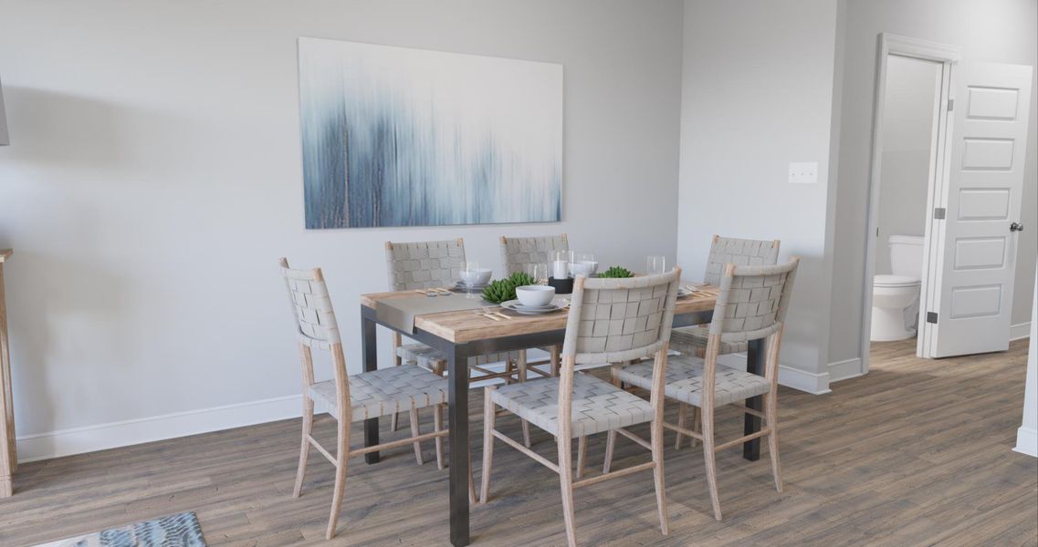 Representative furnished interior of a home built from the Savannah by Parkside Builders in The Woods, Gallatin (Image 9).