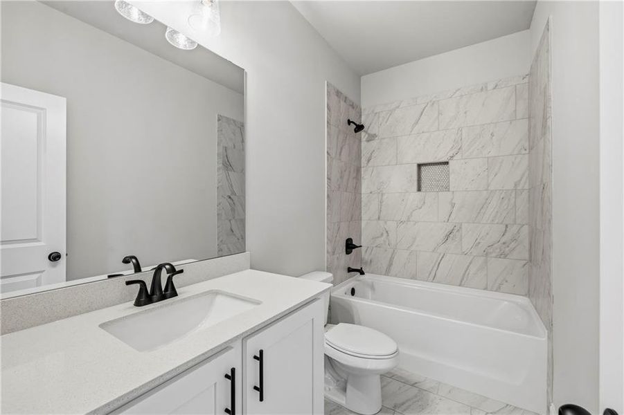 Furnished interior view inside a new home in , Monroe (Image 10).