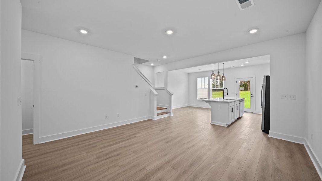 Exclusive living space with tasteful touches, natural light, and a vibrant open-concept feel