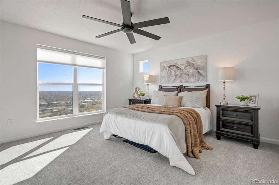 Furnished interior view inside a new home in , Colorado Springs (Image 11). Furnished interior view inside a new home in , Colorado Springs (Image 11).