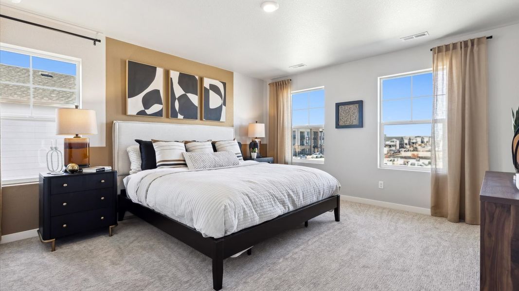 Furnished interior view inside a new home in Settlers Crossing, Commerce City (Image 10).