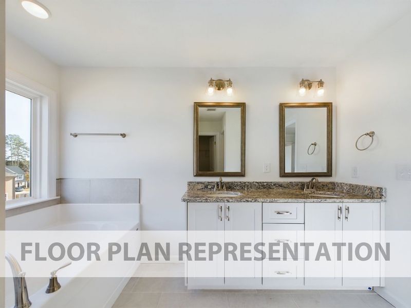 Primary Bathroom Floorplan Representation Photo | The 2078 Plan