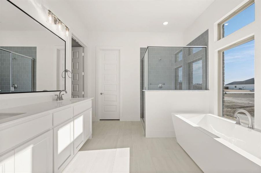 Furnished interior view inside a new home in Settlers Glen, New Fairview (Image 10).