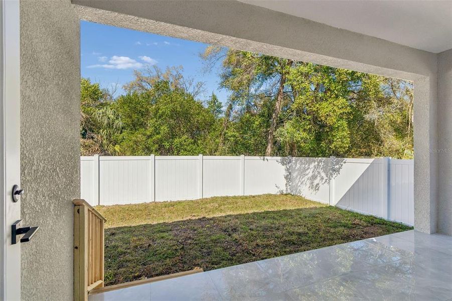 Exterior details and patio area of a home in , Tampa (Image 23).
