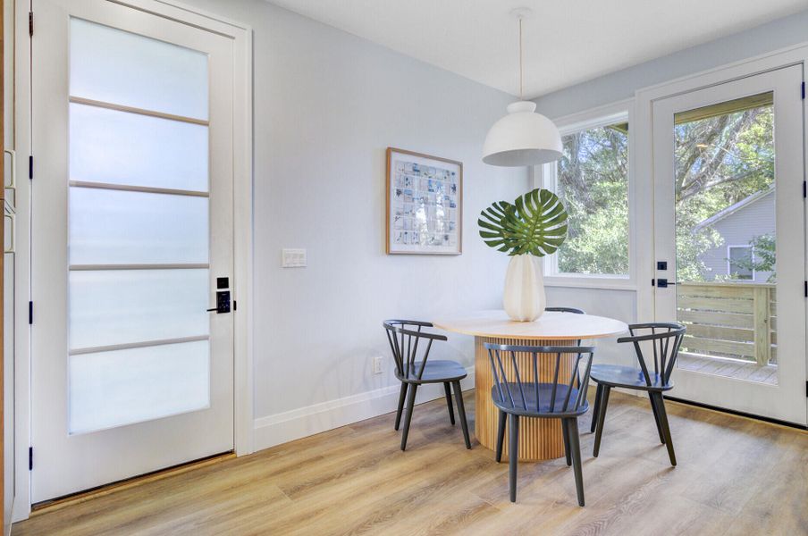 Furnished interior view inside a new home in , Charleston (Image 16).