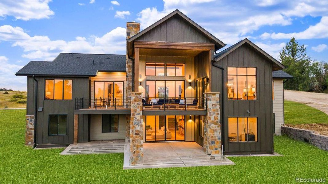 Front exterior of a new home in , Parker, CO, highlighting curb appeal (Image 22).