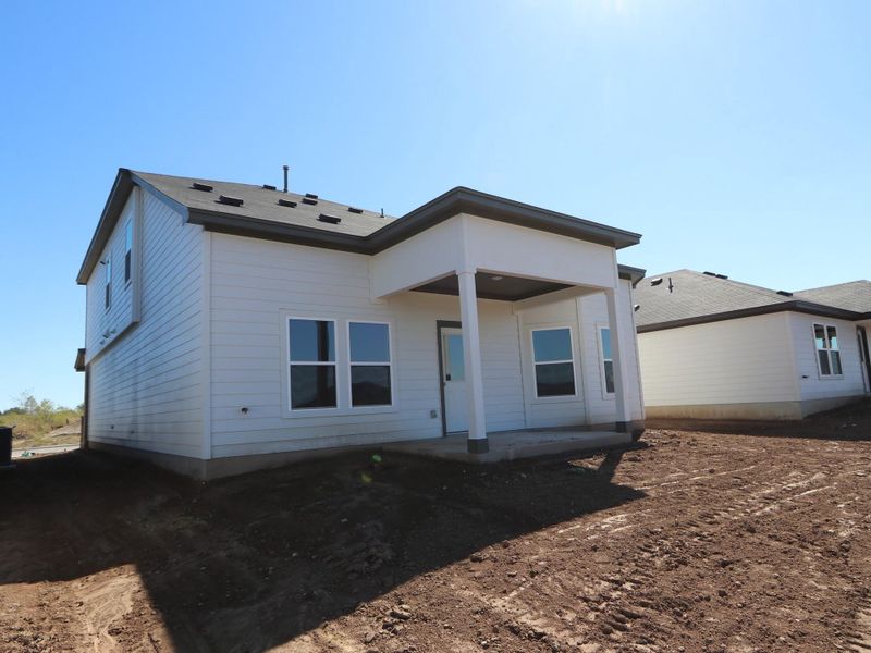 Exterior details and patio area of a home in Marble Creek Crossing, Austin (Image 3).