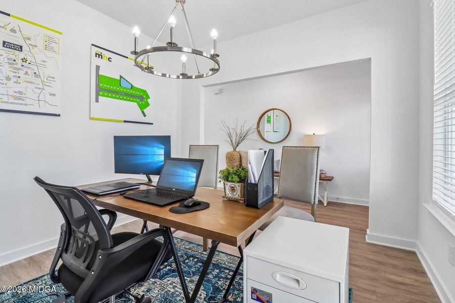 Furnished interior view inside a new home in Robins Estates, Warner Robins (Image 19).