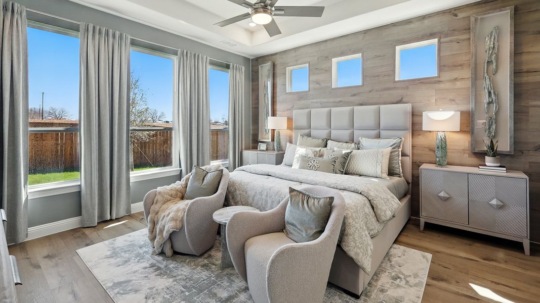 Representative furnished interior of a home built from the Princeton by DRB Homes in Green Meadows Classic, Celina (Image 11).