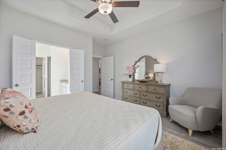 Furnished interior view inside a new home in Hunters Ranch, San Antonio (Image 9).