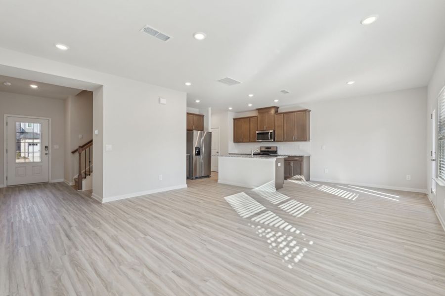 The Asheville floorplan with the Calm interior package.