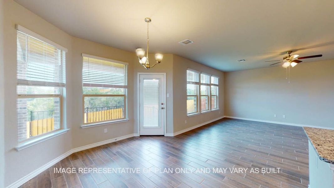 Representative unfurnished interior of a home built from the Kiawa by D.R. Horton in Three Creeks - Colt Creek, Belton (Image 20). Representative unfurnished interior of a home built from the Kiawa by D.R. Horton in Three Creeks - Colt Creek, Belton (Image 20).