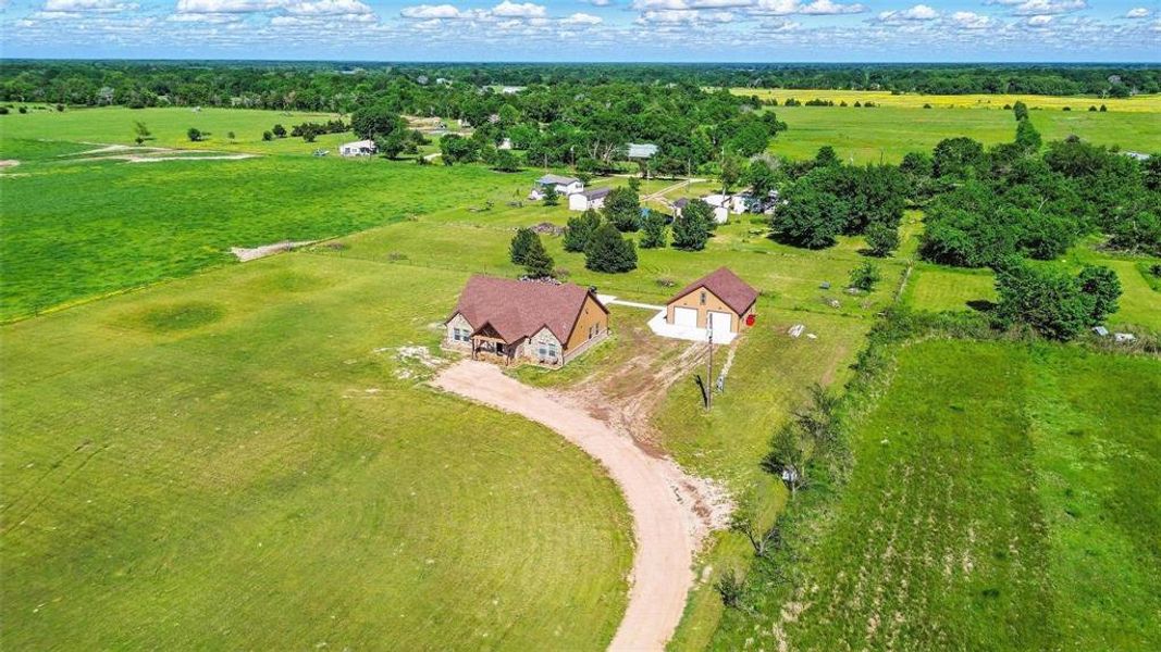 View of rural area with a tree filled landscape View of rural area with a tree filled landscape