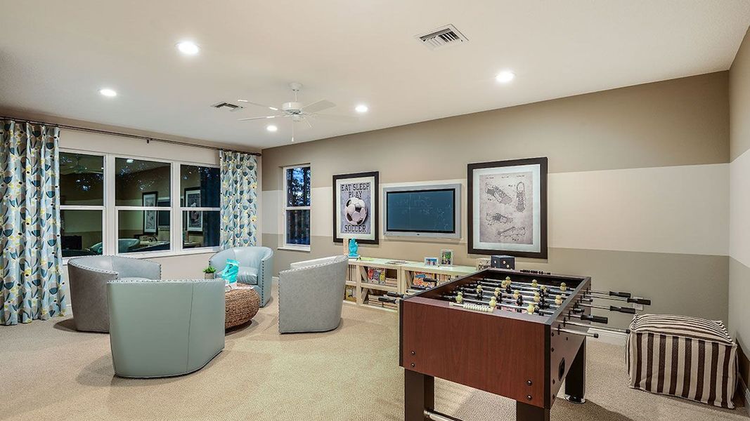 Furnished interior view inside a new home in SkySail Real Estate and Homes for Sale in Naples, FL - Neal Communities, Naples (Image 7).