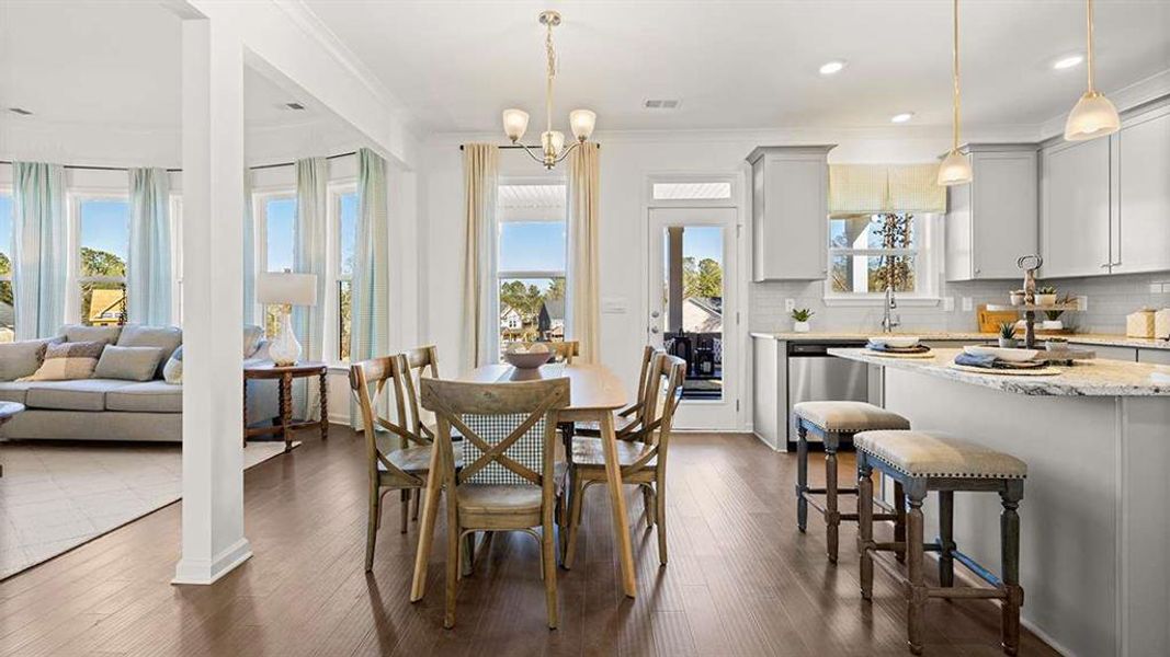 Furnished interior view inside a new home in Heritage Pointe, Senoia (Image 14).