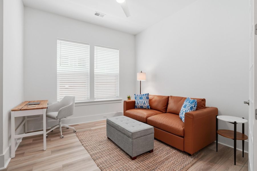 Furnished interior view inside a new home in Summerwind Crossing at Lakes of Cane Bay, Summerville (Image 8).