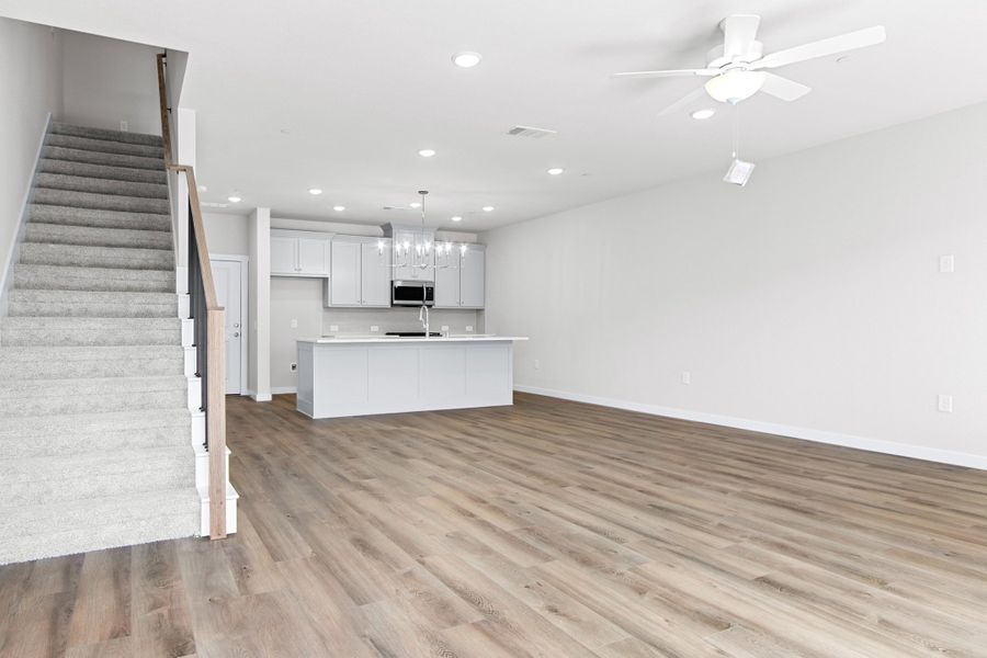 Spacious, unfurnished interior of a new home in Willow Grove Townhomes, Melissa (Image 24).