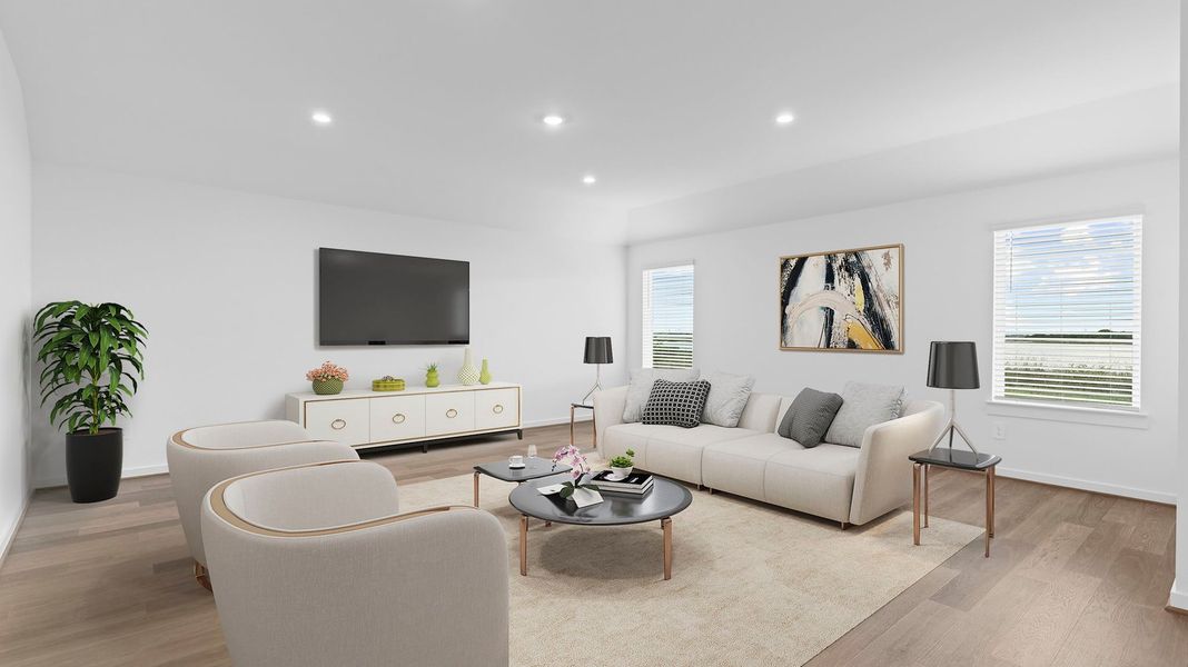 Representative furnished interior of a home built from the GARLAND by D.R. Horton in Grand Cay Harbour, Texas City (Image 11). Representative furnished interior of a home built from the GARLAND by D.R. Horton in Grand Cay Harbour, Texas City (Image 11).