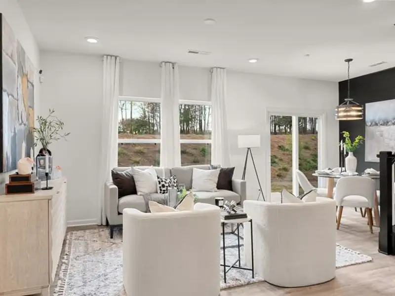 Representative furnished interior of a home built from the Haven TH by True Homes in Somerset Heights Townhomes, Winston-Salem (Image 8).