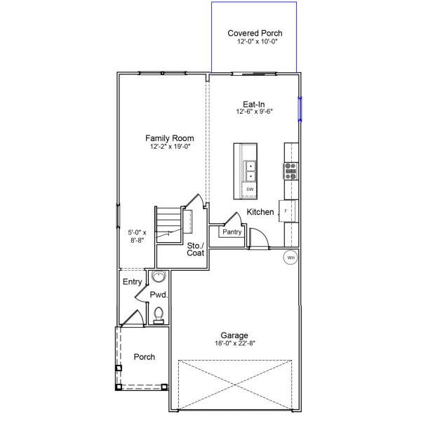 2D floor plan layout of this home in Bluefield, Lexington, SC (Image 3). 2D floor plan layout of this home in Bluefield, Lexington, SC (Image 3).