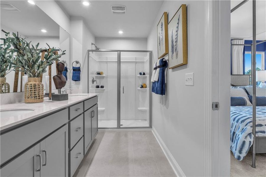 Furnished interior view inside a new home in Riverside Ridge, Lawrenceville (Image 9).