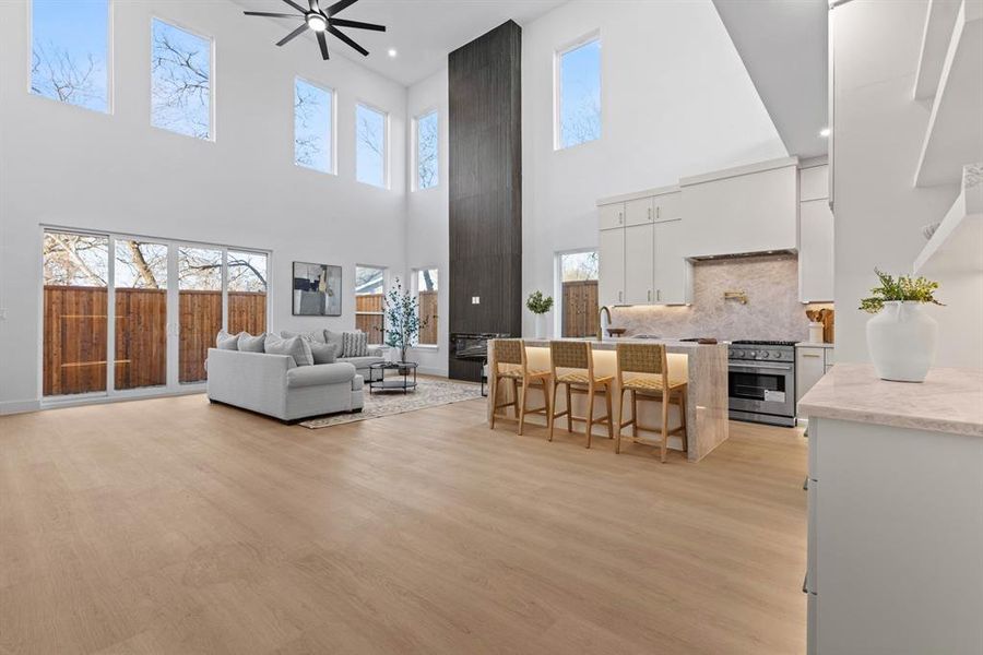 Furnished interior view inside a new home in , Dallas (Image 6).