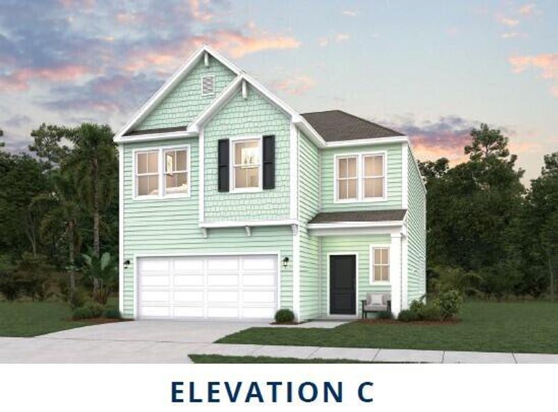 Front exterior of a new home in Wildcat Chase, Summerville, SC, highlighting curb appeal (Image 1).