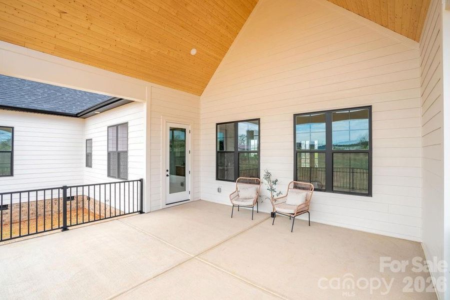 Exterior details and patio area of a home in , Lincolnton (Image 4). Exterior details and patio area of a home in , Lincolnton (Image 4).