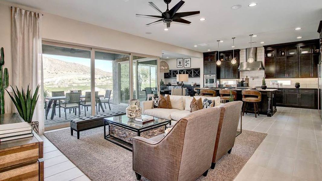 Representative furnished interior of a home built from the Shire by Taylor Morrison in Victory at Verrado Venture II Collection 55+, Buckeye (Image 7).