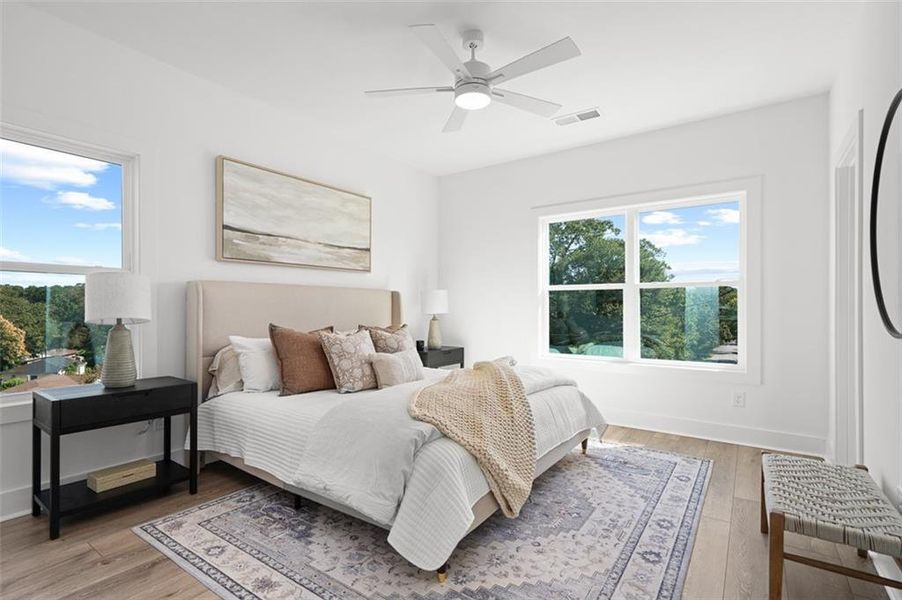Furnished interior view inside a new home in King's Landing, Hapeville (Image 16).