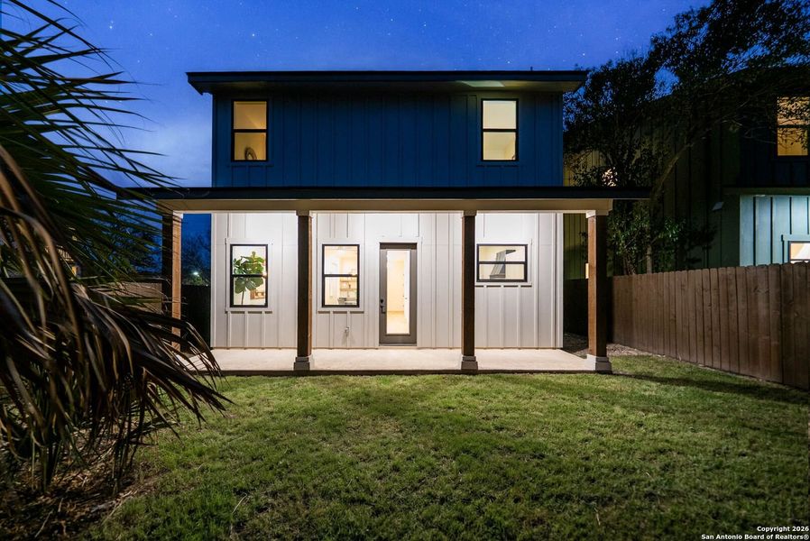 Exterior details and patio area of a home in , San Antonio (Image 3).
