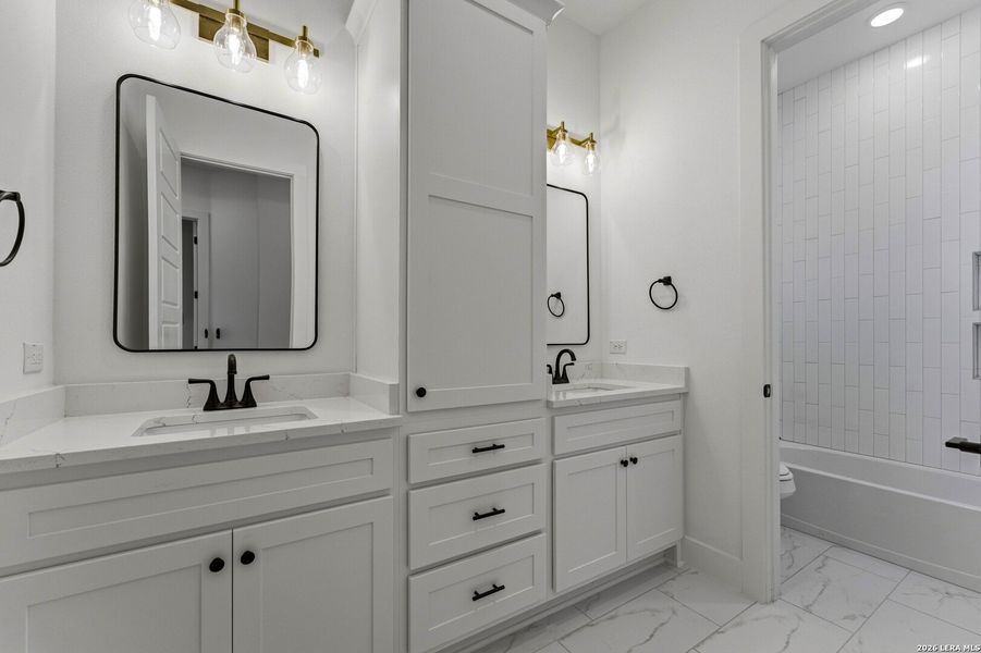 Furnished interior view inside a new home in , New Braunfels (Image 17).