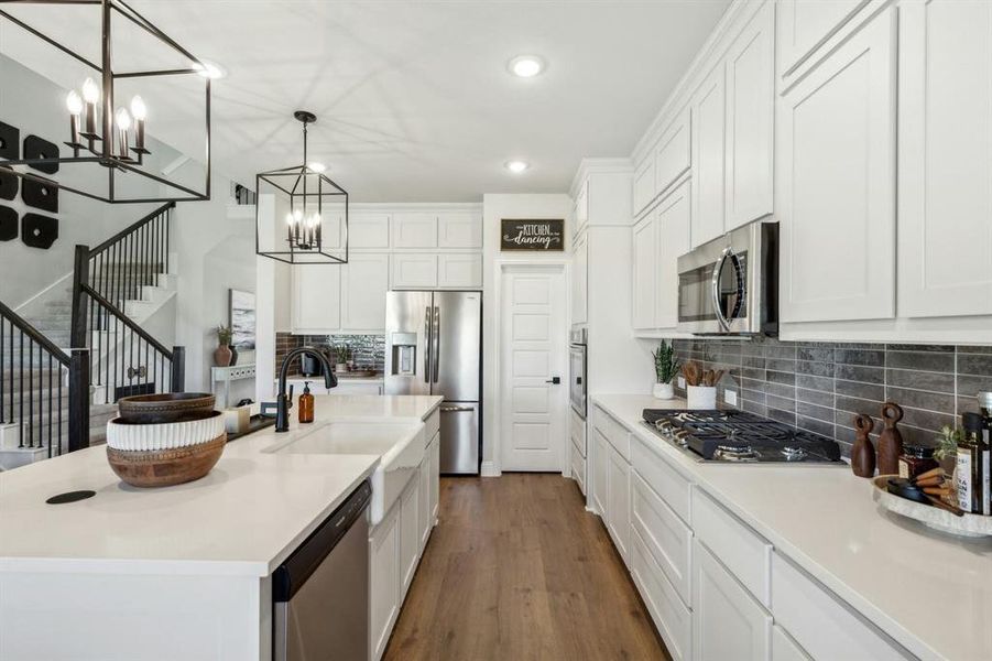 Furnished interior view inside a new home in Westside Preserve, Midlothian (Image 13).