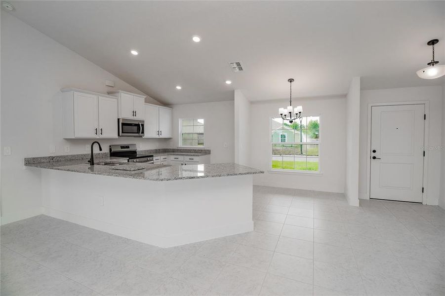 Furnished interior view inside a new home in Hickory Ridge Estates, Lake Wales (Image 5).