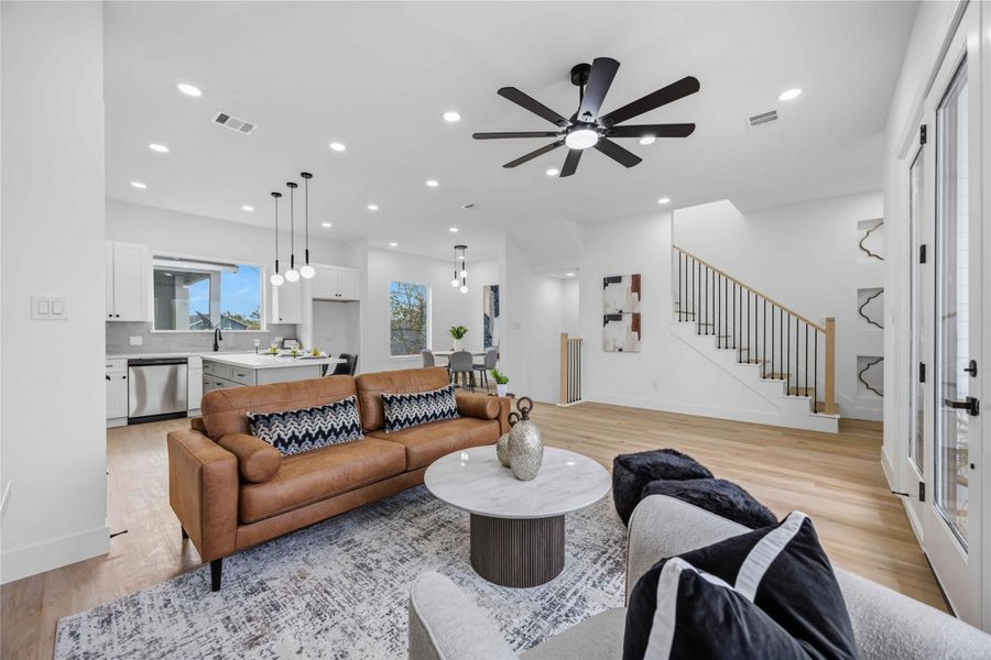 Furnished interior view inside a new home in , Houston (Image 33).