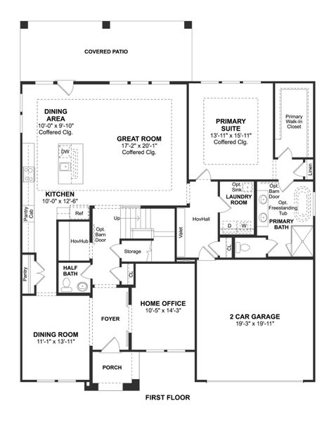 2D floor plan layout for the Malmo by K. Hovnanian® Homes in Kreymer at the Park, Wylie, TX (Image 3). 2D floor plan layout for the Malmo by K. Hovnanian® Homes in Kreymer at the Park, Wylie, TX (Image 3).