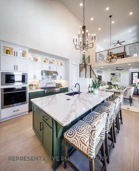 Furnished interior view inside a new home in Santa Rita Ranch, Liberty Hill (Image 6).
