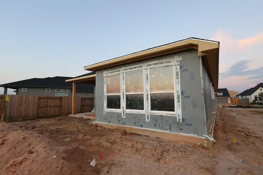 Front exterior of a new home in Jubilee, Hockley, TX, highlighting curb appeal (Image 2).
