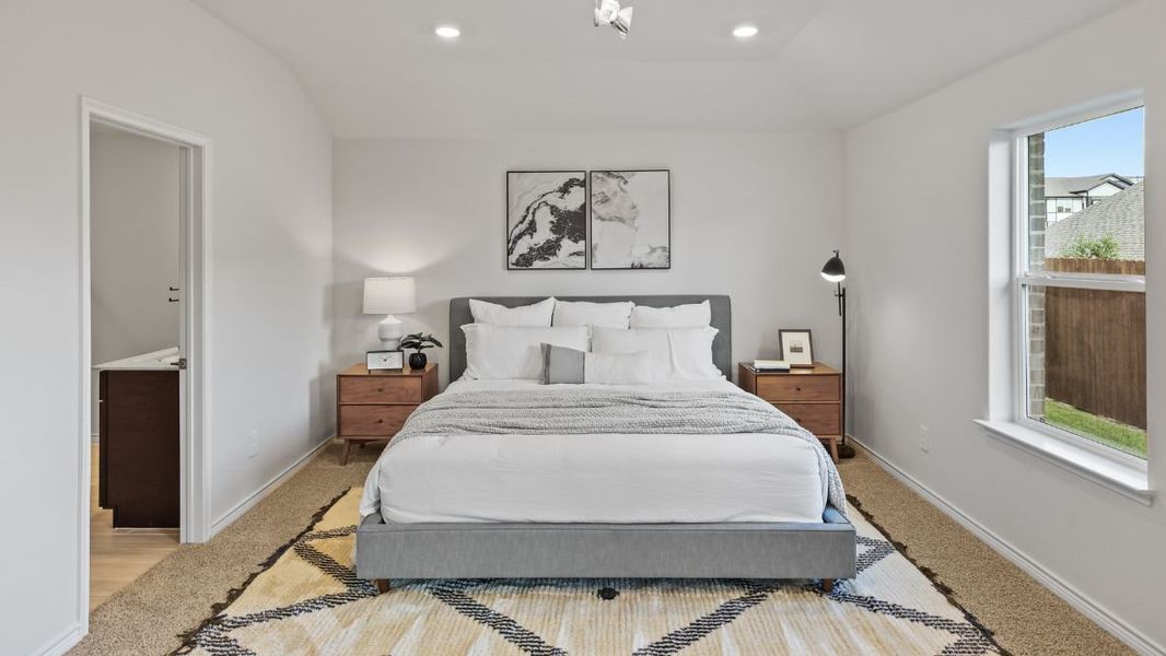 Furnished interior view inside a new home in Prairie Oaks, Oak Point (Image 19).