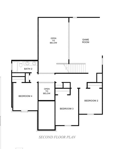 2D floor plan layout of this home in Mill Creek Estates, Magnolia, TX (Image 3).