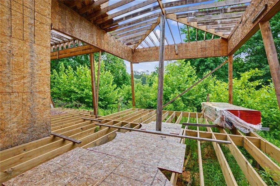 In-progress construction of a new home in , Sandy Springs, GA (Image 22).