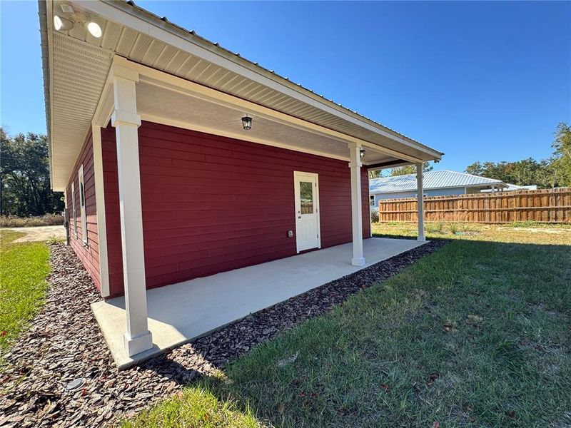 Exterior details and patio area of a home in , Trenton (Image 3). Exterior details and patio area of a home in , Trenton (Image 3).