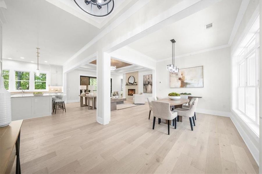 Furnished interior view inside a new home in , Gainesville (Image 9).