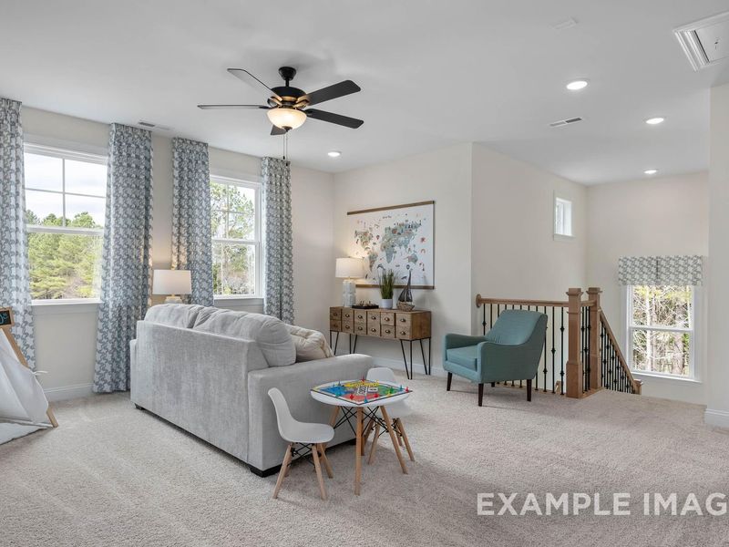 Furnished interior view inside a new home in Addison West, Holly Springs (Image 11). Furnished interior view inside a new home in Addison West, Holly Springs (Image 11).