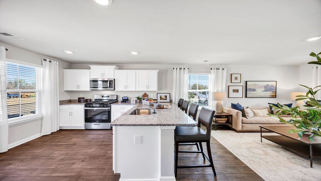 Furnished interior view inside a new home in The Park at Wilkinson, Orangeburg (Image 6).