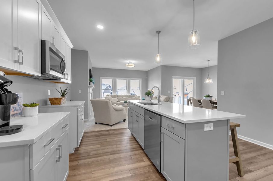 Representative furnished interior of a home built from the The Belmont by Forbes Capretto Homes in Fieldstream Estates, Lancaster (Image 6).