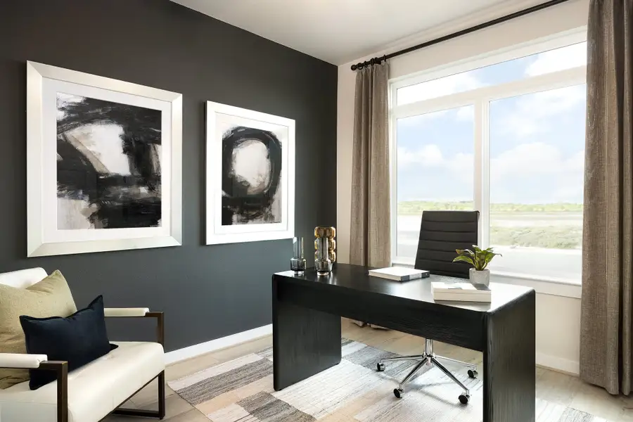 Representative furnished interior of a home built from the Upton by Scott Felder Homes in Flora, Hutto (Image 4).