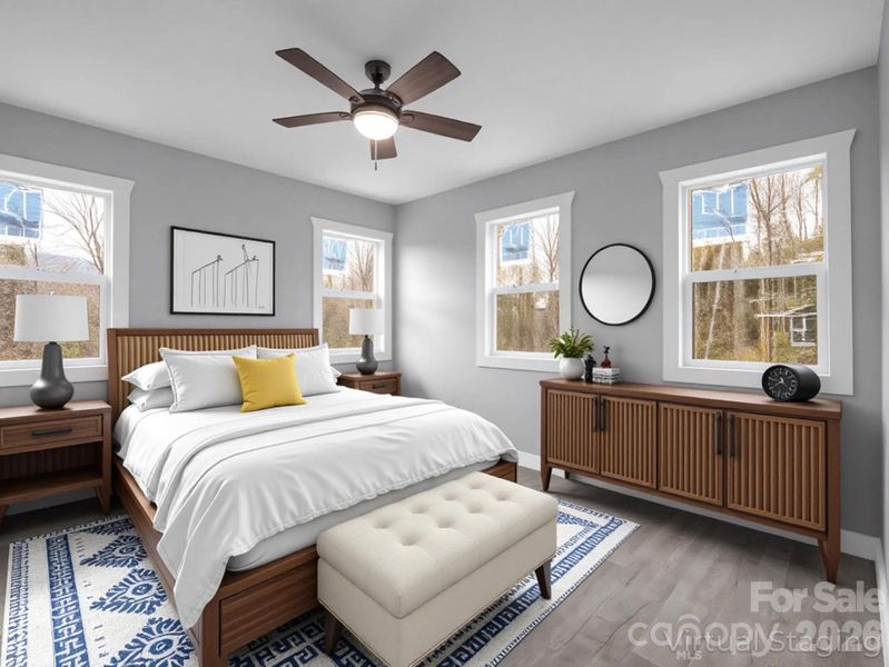 Furnished interior view inside a new home in , Rosman (Image 10).