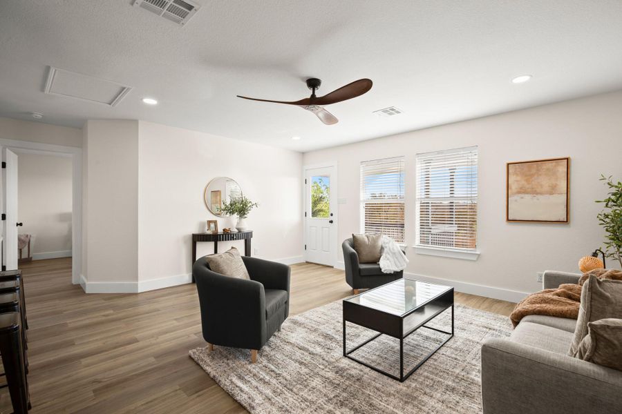 Furnished interior view inside a new home in , Pflugerville (Image 5).